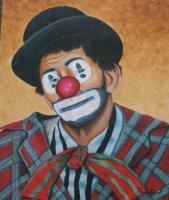 Clowns - Clown Face - Oil On Canvas